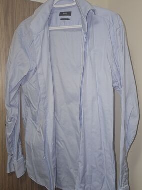 Hugo Boss Light Blue Men's Dress Shirt XL 16